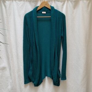 Pixley Teal Textured Cardigan